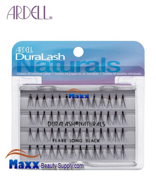 12 Package - Ardell DuraLash Natural Knot Free Flare Lashes - Long Black